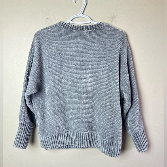 Joseph Ribkoff Gray Ribbed Sweater Size S Women Knit Crew Neck Cozy Top - Picture 2 of 6
